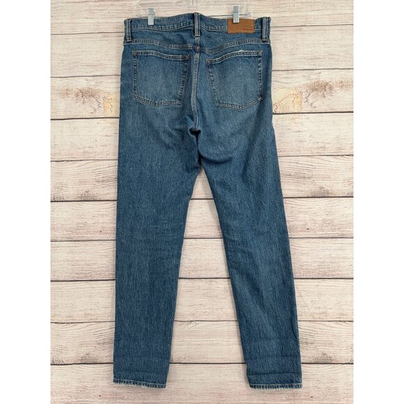 Madewell Relaxed Taper Leg Jeans Women's Size 32x34‎ Blue Medium Wash Denim - Picture 2 of 15